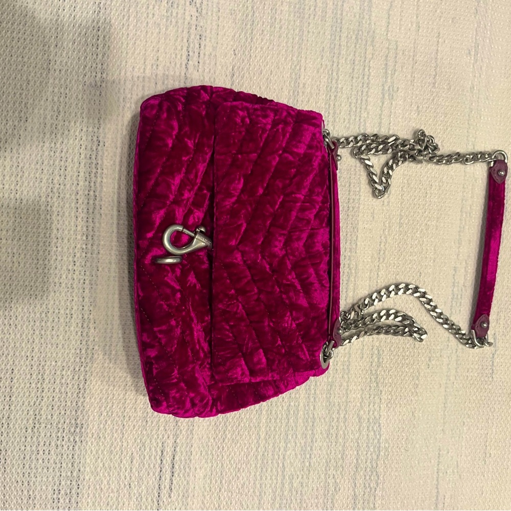Rebecca Minkoff Pink Velvet Chain Bag